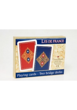 LYS DE FRANCE - komplet brydżowy 2x55 kart