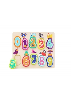Top Bright Puzzle drewniane Cyferki ze zwierzątkami