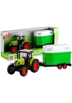 Traktor z przyczepką na konia 1:16 37,5cm