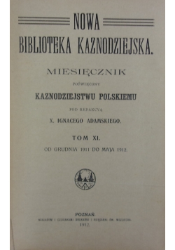Nowa Biblioteka Kaznodziejska,1912r.