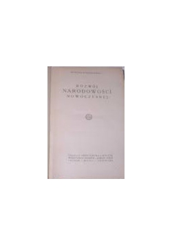 Rozwój narodowości nowoczesnej, 1924 r.