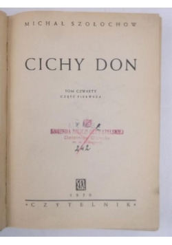 Cichy Don, 1950 r.