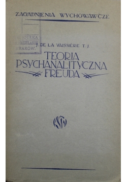 Teorja psychanalityczna Freuda 1936 r.