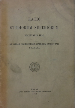 Ratio Studiorum Superiorum