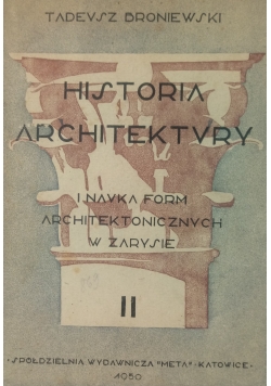 Historia architektury II, 1950 r.
