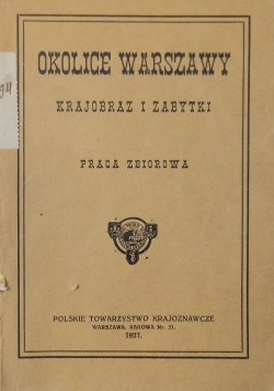Okolice Warszawy .Krajobraz i zabytki ,1927 r.