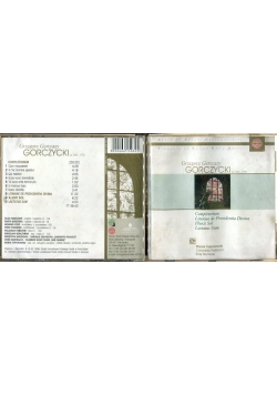Grzegorz Gerwazy Gorczycki  Copletorium płyta CD