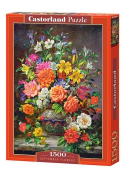 Puzzle 1500 September Flowers CASTOR
