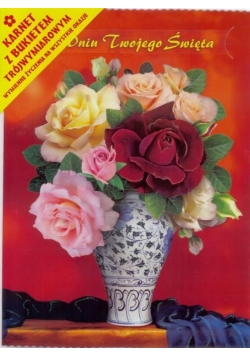 Karnet Bukiet - Róże