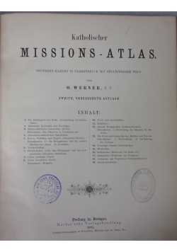 Katolischer Missions-Atlas, 1885 r.