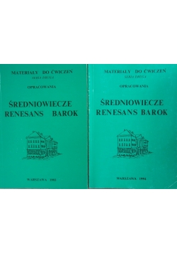 Średniowiecze  renesans Barok/Barok, 2 książki opracowania
