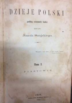 Dzieje Polski,Tom I, 1862r.