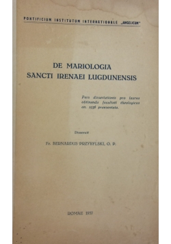 De mariologia sancti irenaei lugdunensis,1937