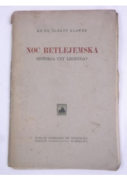 Klawek Aleksy - Noc Betlejemska, 1921 r.
