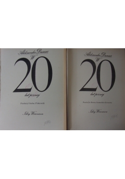 W 20 lat później, zestaw 2 książek