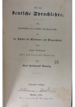 Deutsche Sprachlehre