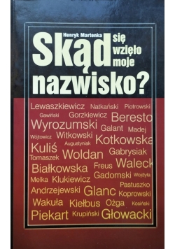 Skąd się wzięło moje nazwisko