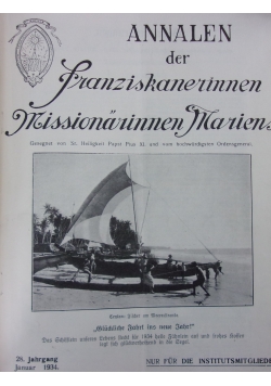Annalen der Franziskanerinnen Missionarinnen Mariens, 1934r.