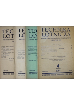 Technika lotnicza kwartalnik nr od 1 do 4