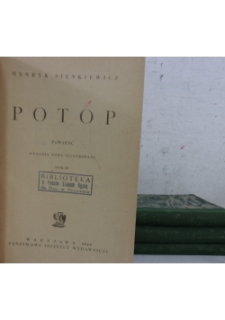 Potop t:VI,IV,V,III. , 1949r