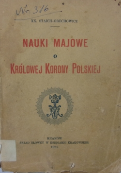 Nauki Majowe o Królowej Korony Polskiej,1927 r.