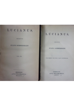Lucianus, zestaw 2 książek