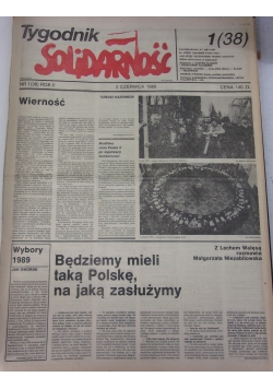Tygodnik Solidarność. Nr. 1-30, rok 1989