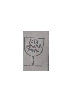 Lata patykiem pisane