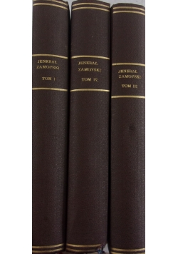 Jenerał Zamoyski 1803- 1868, 3 książki, ok.1918r