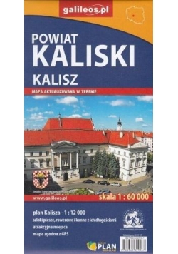 Mapa turystyczna - Powiat Kaliski/Kalisz 1:60 000