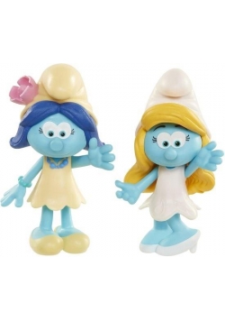 Smerfy 2-pak figurek Smerfetka + Rozkwitka