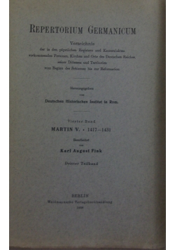 Repertotium Germanicum