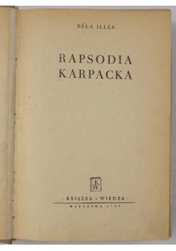 Rapsodia karpacka, 1950 r.
