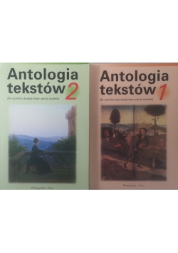 Antologia tekstów  1-2,zestaw dwóch książek