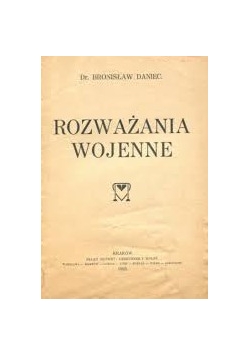 Rozważąnia Wojenne ,1923 r.
