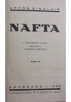 Nafta tom II, 1930 r.