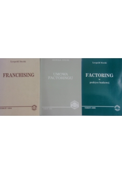 Franchising / Umowa factoringu / Fantoring w praktyce bankowej