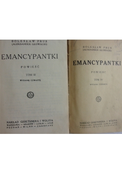 Emancypantki,tom 3 i 4 , 1925 r.