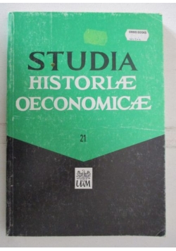 Studia Historiae Oeconomicae, Tom 21
