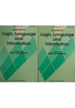 Journal of Logic Language and Information 2 Tomy