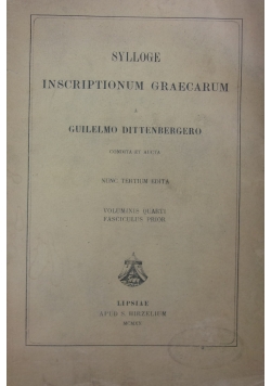 Sylloge insriptionum graecarum, 1921r.