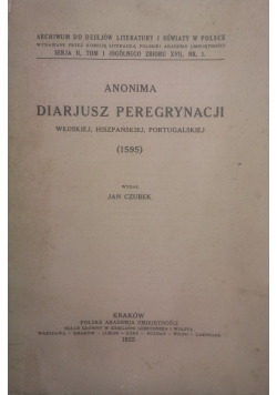 Diarjusz  Peregrynacji ,1925 r.