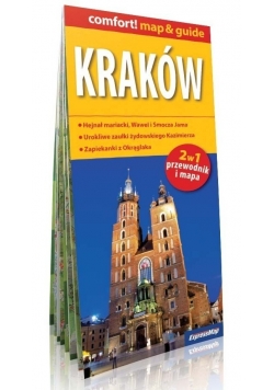 Kraków 2w1 przewodnik i mapa + mapa Polski