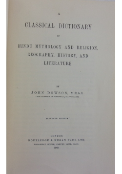 A classical dictionary
