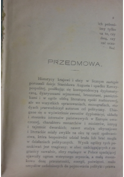 Wewnętrzne dzieje Polski. Tom I, ok 1897 r.