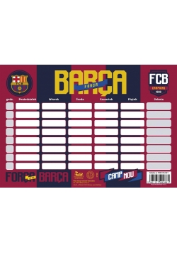 Plan Lekcji FC-118 Barca Fan 4 (25szt) ASTRA