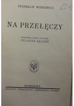 Na przełęczy, 1936r.