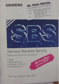 Siemens bauteile servive elektromechanische komponenten