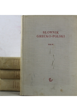 Słownik Grecko-Polski tom I-IV