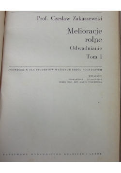 Melioracje rolne, tom 1 i 2